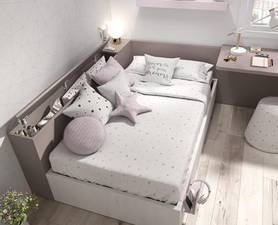 Chambre avec lit bébé pour jumeaux convertible et armoire - UNNIQ Habitat